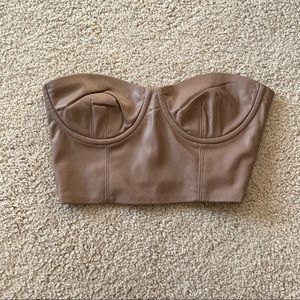 Leather Corset Top